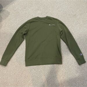 Champion Sweater - Small - Dark Green - Like New, 58% Cotton, 42% Polyester